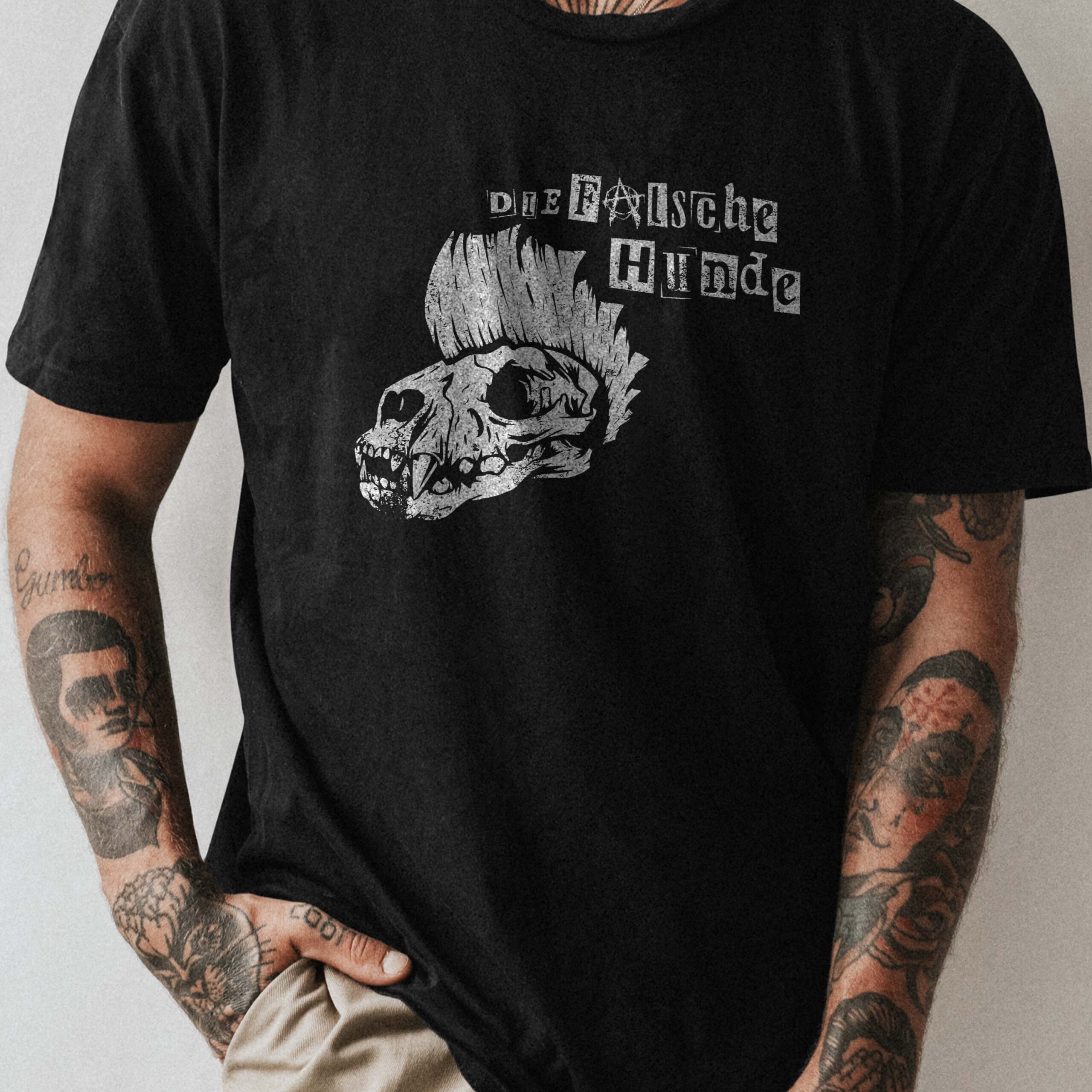 falsche-hunde-7- Debbie and Freddie Debbie & Freddie - Die Falsche hunde fake band t-shirt