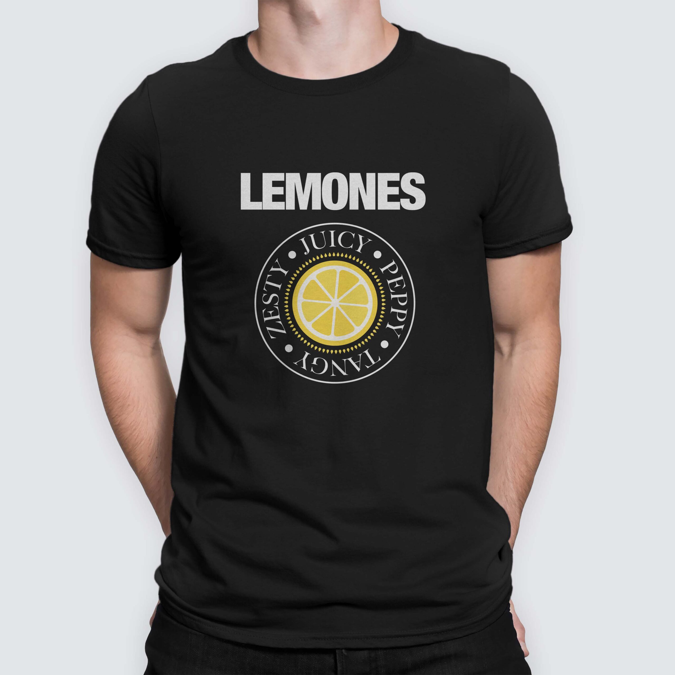 lemones -white2 - Debbie and Freddie Debbie & Freddie - The Lemones - fake coverband t-shirt