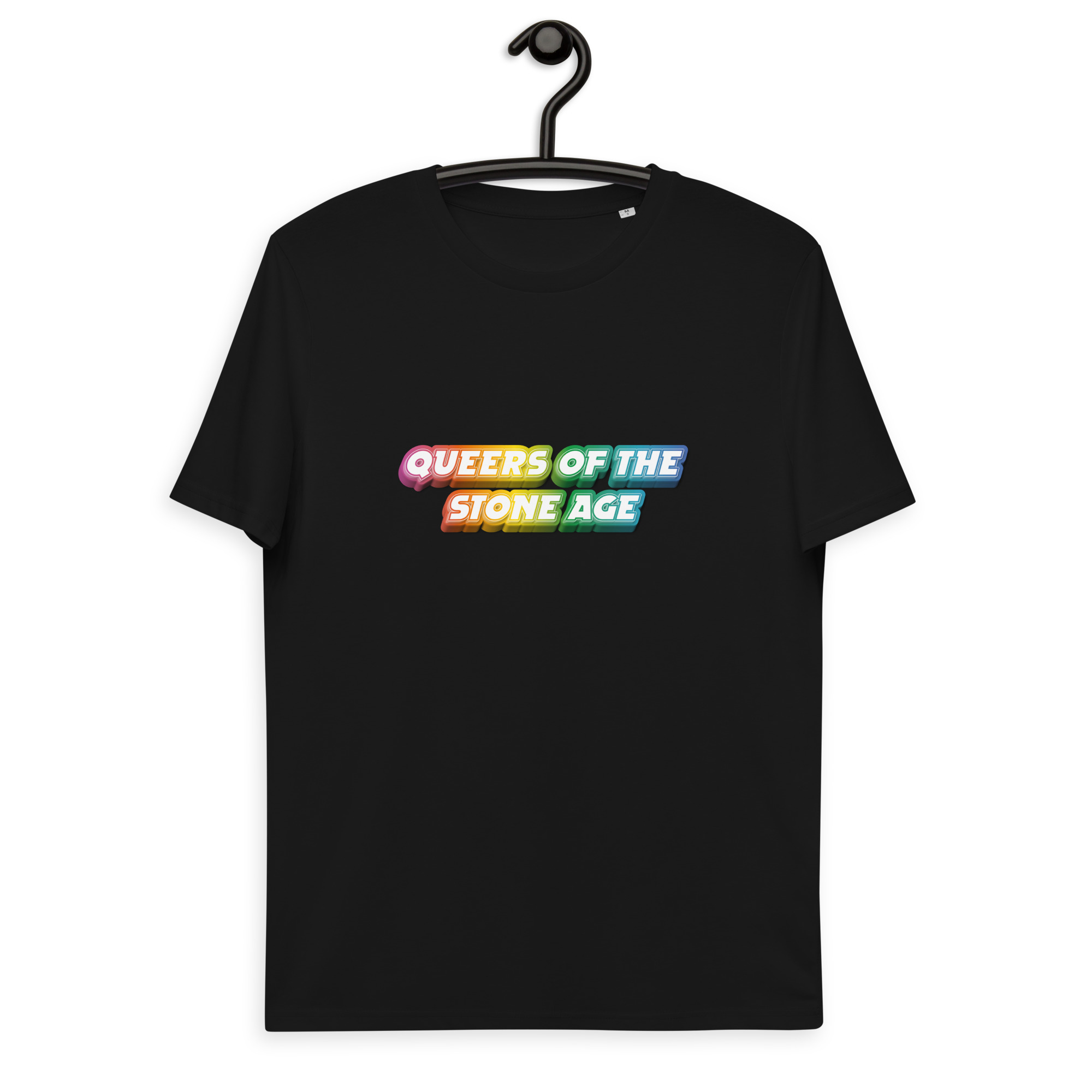 unisex-organic-cotton-t-shirt-black-front-64e9ed1b35f21.jpg Debbie & Freddie - Queers of the stone age - fake coverband t-shirt