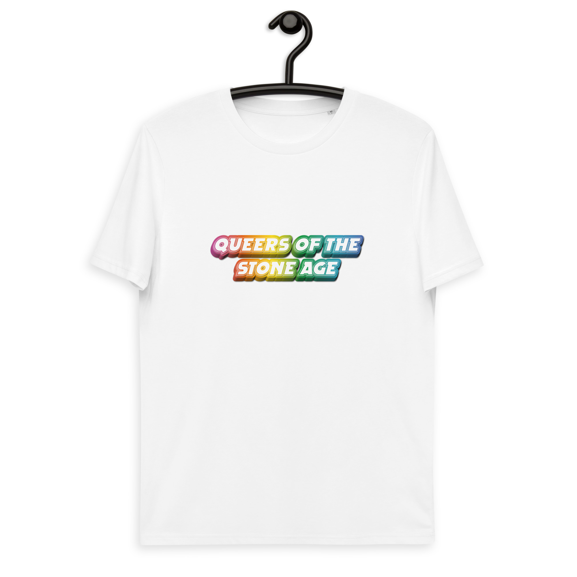 unisex-organic-cotton-t-shirt-white-front-64e9ed1b36b0e.jpg Debbie & Freddie - Queers of the stone age - fake coverband t-shirt